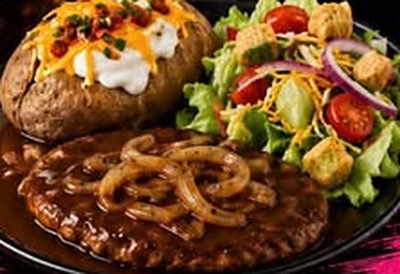 Hamburger steak plate